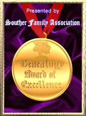 Souther Family Association Genealogy Award of Excellence